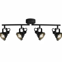 Luminaires Brilliant Éclairage Led|Spot de plafond Brilliant Jesper LED Noir, 4 lumières