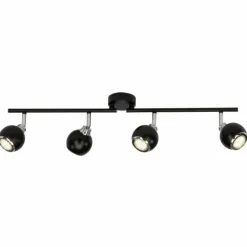 Luminaires Brilliant Spots Et Projecteurs|Spot de plafond Brilliant Ina LED Chrome, Noir, 4 lumières