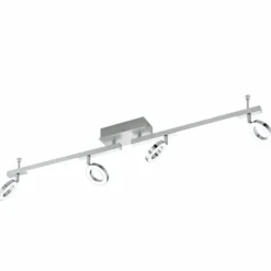 Luminaires Eglo Éclairage Led|Spot de plafond Eglo CARDILLIO 1 LED Aluminium, Chrome, 4 lumières