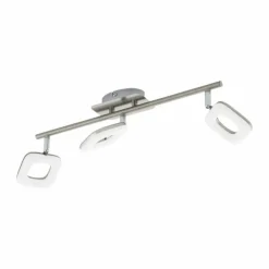 Luminaires Eglo Éclairage Led|Spot de plafond Eglo LITAGO LED Nickel mat, 3 lumières