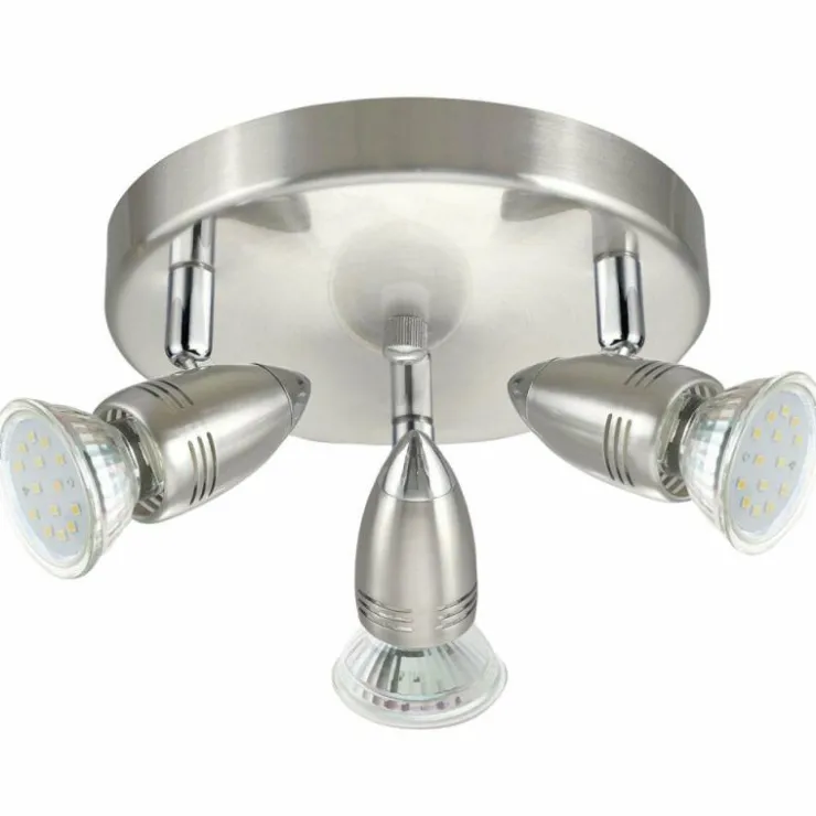 Luminaires Eglo Éclairage Led|Spot de plafond Eglo MAGNUM LED Chrome, Nickel mat, 3 lumières