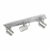 Luminaires Eglo Éclairage Led|Spot de plafond Eglo PRACETA LED Gris, Nickel mat, 3 lumières