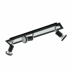 Luminaires Eglo Éclairage Led|Spot de plafond Eglo SARRIA LED Chrome, Noir, 3 lumières