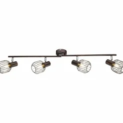Luminaires Globo Lighting Plafonniers|Spot de plafond Globo Akin Brun, 4 lumières