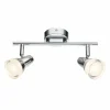 Luminaires Globo Lighting Spots Et Projecteurs|Spot de plafond Globo Alaska LED Chrome, 2 lumières