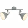 Luminaires Globo Lighting Spots Et Projecteurs|Spot de plafond Globo Gerda Gris, 2 lumières