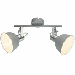 Luminaires Globo Lighting Spots Et Projecteurs|Spot de plafond Globo Gerda Gris, 2 lumières