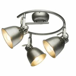 Luminaires Globo Lighting Spots Et Projecteurs|Spot de plafond Globo Hernan Gris, Argenté, 3 lumières
