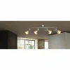 Luminaires Globo Lighting Spots Et Projecteurs|Spot de plafond Globo Hernan Gris, Argenté, 4 lumières