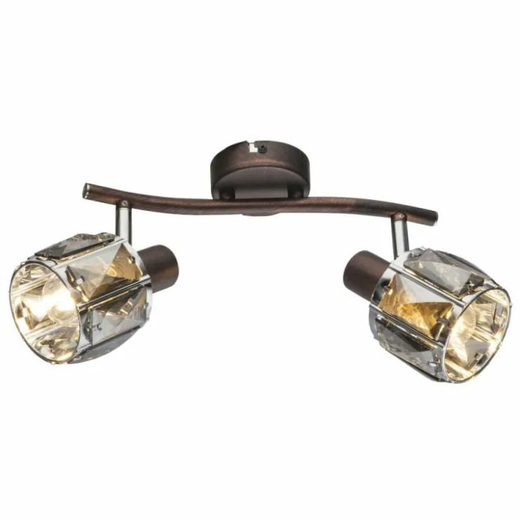 Luminaires Globo Lighting Spots Et Projecteurs|Spot de plafond Globo INDIANA Bronze, 2 lumières