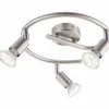 Luminaires Globo Lighting Éclairage Led|Spot de plafond Globo Matrix LED Nickel mat, 3 lumières