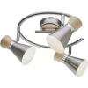 Luminaires Globo Lighting Spots Et Projecteurs|Spot de plafond Globo Nickel mat, 3 lumières