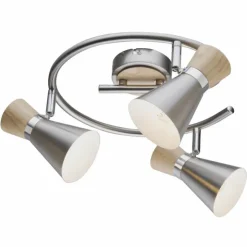Luminaires Globo Lighting Spots Et Projecteurs|Spot de plafond Globo Nickel mat, 3 lumières
