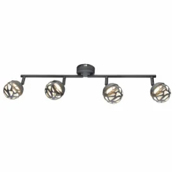 Luminaires Globo Lighting Spots Et Projecteurs|Spot de plafond Globo OHIO LED Gris, 4 lumières