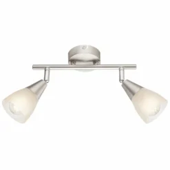 Luminaires Globo Lighting Spots Et Projecteurs|Spot de plafond Globo Tadeus I Nickel mat, 2 lumières