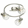 Luminaires Globo Lighting Spots Et Projecteurs|Spot de plafond Globo Texas Nickel mat, 3 lumières