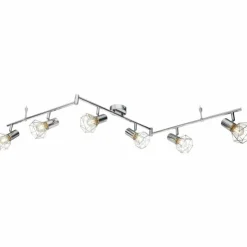 Luminaires Globo Lighting Spots Et Projecteurs|Spot de plafond Globo Xara I Chrome, 6 lumières