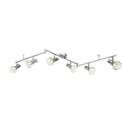 Luminaires Globo Lighting Spots Et Projecteurs|Spot de plafond Globo Xara I Chrome, 6 lumières