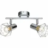 Luminaires Globo Lighting Spots Et Projecteurs|Spot de plafond Globo Xara I Chrome, 2 lumières