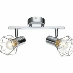 Luminaires Globo Lighting Spots Et Projecteurs|Spot de plafond Globo Xara I Chrome, 2 lumières