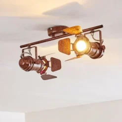 hofstein Spots Et Projecteurs|Spot de plafond Lichinga Rouille, 2 lumières