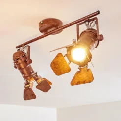 hofstein Spots Et Projecteurs|Spot de plafond Lichinga Rouille, 2 lumières