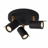 Luminaires Lucide Spots Et Projecteurs|Spot de plafond Lucide GRONY Noir, 3 lumières