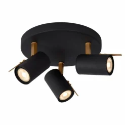 Luminaires Lucide Spots Et Projecteurs|Spot de plafond Lucide GRONY Noir, 3 lumières