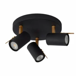Luminaires Lucide Spots Et Projecteurs|Spot de plafond Lucide GRONY Noir, 3 lumières