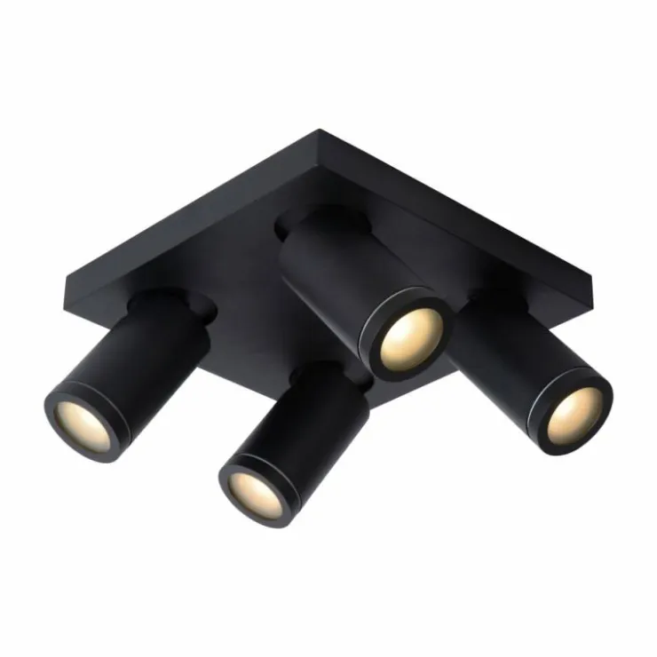 Luminaires Lucide Éclairage Led|Spot de plafond Lucide TAYLOR LED Noir, 4 lumières