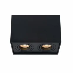 Luminaires Lucide Downlights|Spot de plafond Lucide TUBE Noir, 2 lumières