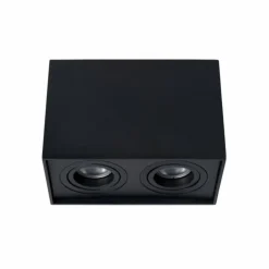 Luminaires Lucide Downlights|Spot de plafond Lucide TUBE Noir, 2 lumières
