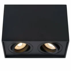 Luminaires Lucide Downlights|Spot de plafond Lucide TUBE Noir, 2 lumières