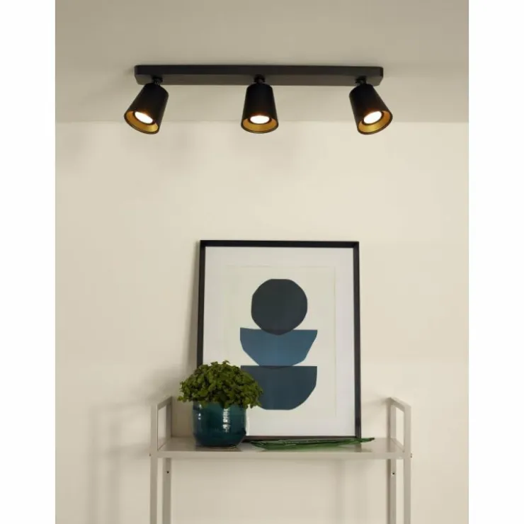 Luminaires Lucide Spots Et Projecteurs|Spot de plafond Lucide TURNON LED Noir, 3 lumières