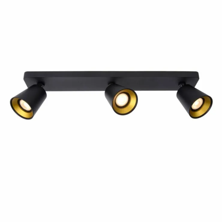 Luminaires Lucide Spots Et Projecteurs|Spot de plafond Lucide TURNON LED Noir, 3 lumières