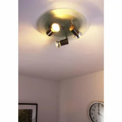 Sonstiges Spots Et Projecteurs|Spot de plafond Nickel mat, 3 lumières