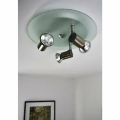 Sonstiges Spots Et Projecteurs|Spot de plafond Nickel mat, 3 lumières