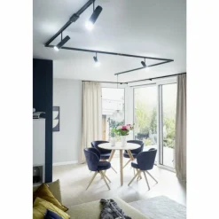 SCHÖNER WOHNEN-Kollektion Éclairage Led|Spot de plafond SCHÖNER-WOHNEN-Kollektion HV-Track Lina Stina LED Noir, 1 lumière
