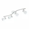 Luminaires Eglo Spots Et Projecteurs|Spot Eglo ARBOLEDAS Nickel mat, Blanc, 4 lumières
