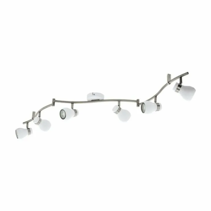 Luminaires Eglo Spots Et Projecteurs|Spot Eglo ARBOLEDAS Nickel mat, Blanc, 6 lumières