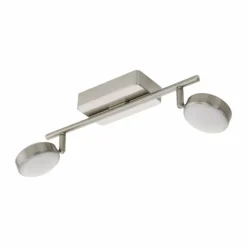 Spot Eglo CONNECT CORROPOLI-C LED Nickel mat, 2 lumières, Changeur de couleurs