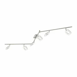 Luminaires Eglo Éclairage Led|Spot Eglo LITAGO CRYSTAL LED Aspect cristal, Nickel mat, 6 lumières