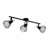 Luminaires Eglo Spots Et Projecteurs|Spot Eglo TABILLANO Noir, 3 lumières