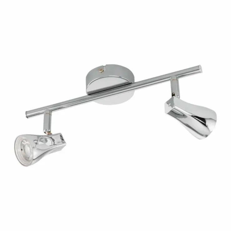 Luminaires Eglo Éclairage Led|Spot Eglo TIBERIO LED Chrome, 2 lumières