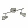 Luminaires Eglo Éclairage Led|Spot Eglo TIBERIO LED Nickel mat, 2 lumières