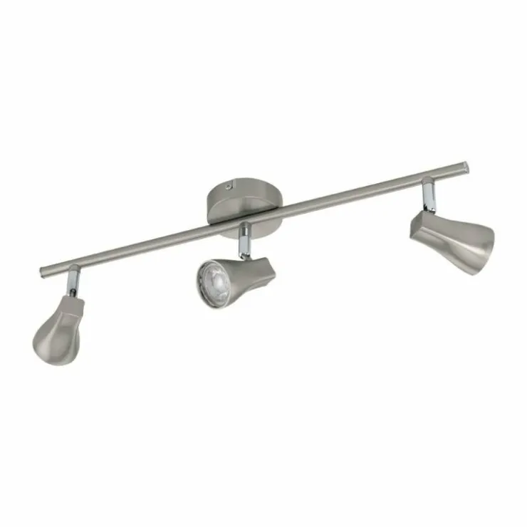 Luminaires Eglo Éclairage Led|Spot Eglo TIBERIO LED Nickel mat, 3 lumières