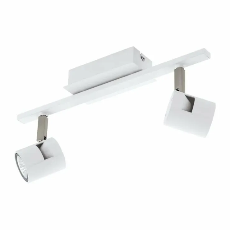 Luminaires Eglo Spots Et Projecteurs|Spot Eglo VERGIANO Nickel mat, Blanc, 2 lumières