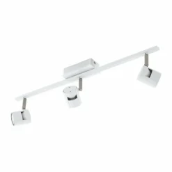 Luminaires Eglo Spots Et Projecteurs|Spot Eglo VERGIANO Nickel mat, Blanc, 3 lumières
