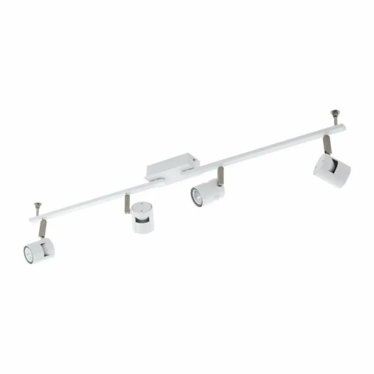Luminaires Eglo Spots Et Projecteurs|Spot Eglo VERGIANO Nickel mat, Blanc, 4 lumières