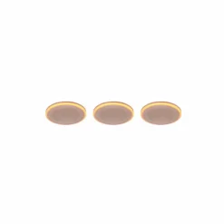 Luminaires Trio Luminaires Encastrés|Spot encastrable - kit de 3 Trio ARGUS LED Blanc, 6 lumières, Télécommandes, Changeur de couleurs